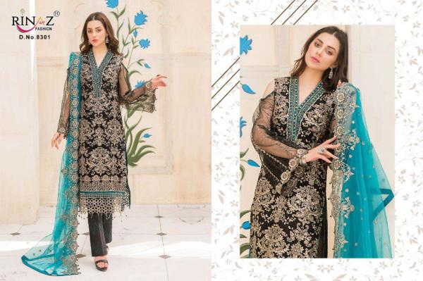 Rinaz Maryam's Gold 11 Designer Georgette Embridery Pakistani Salwar 